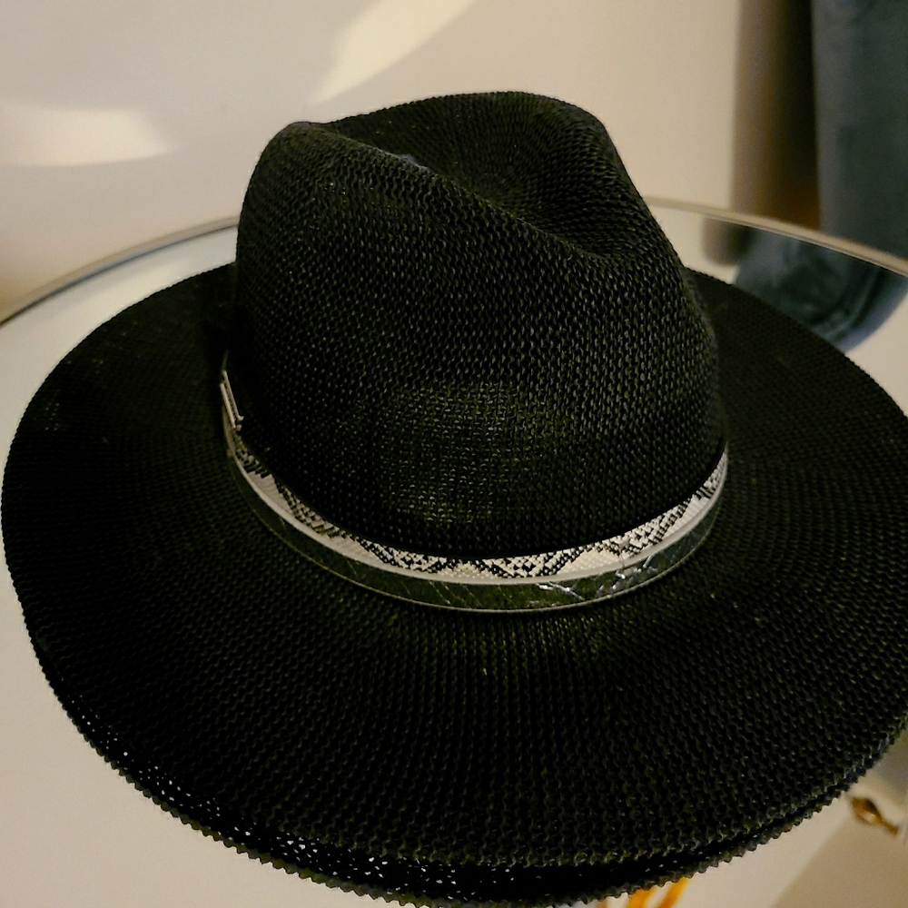 COPY - Vince Camuto Black Panama Hat